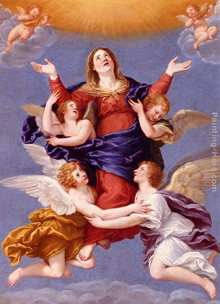 Assumption Of The Virgin painting - Francesco Albani Assumption Of The Virgin art painting